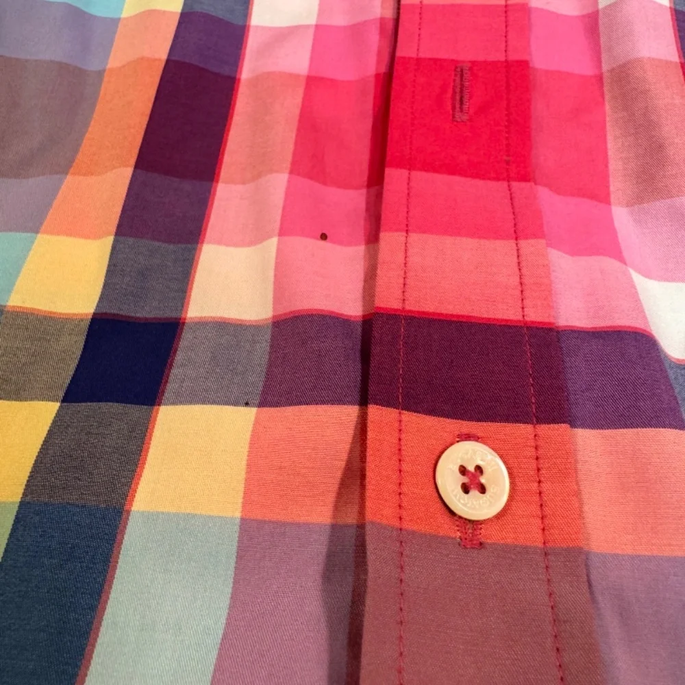Bugatchi Red Flannel Pattern Button Down - Picture 4 of 5
